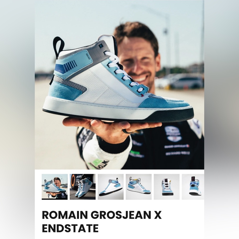 Limited Edition Romain Grosjean X Endstate 9.5 shoes